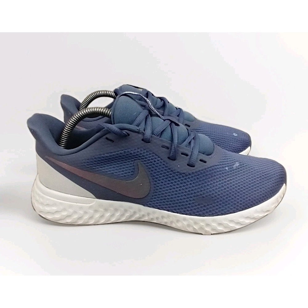 Nike Revolution Women's 10 Sneakers BQ3207-500 Blue/white PAINT‎ SPATTER